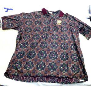 Michael Thomas Ltd Egyptian Mile Cotton PGA Carolinas Section Polo Shirt XL Burg